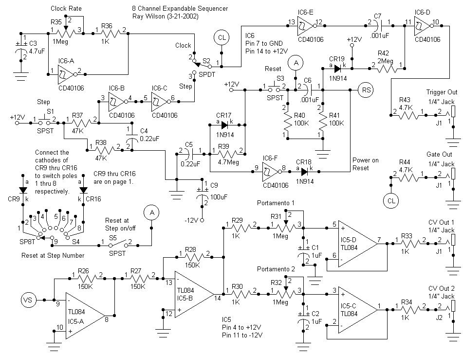 8 Channel Expandable Analog Sequencer
